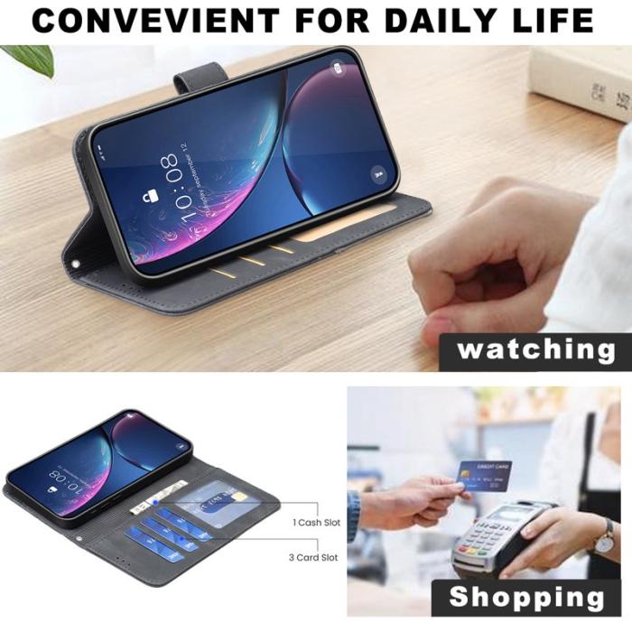 OEM - BINFEN Samsung Galaxy S26 Pro Fodral Konstläder Geometry - Svart