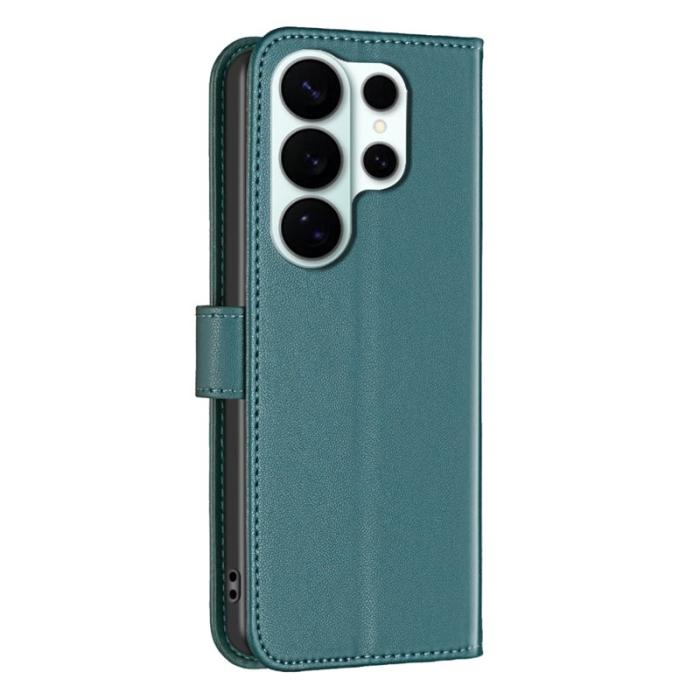 BINFEN COLOR - BINFEN Samsung Galaxy S26 Ultra Fodral Folio Flip Konstläder - Grön