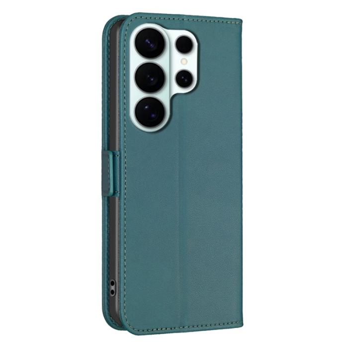 OEM - BINFEN Samsung Galaxy S26 Ultra Fodral Konstläder Flip Folio - Grön