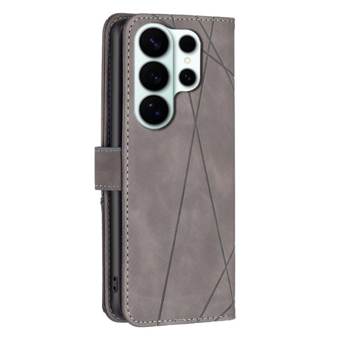 BINFEN COLOR - BINFEN Samsung Galaxy S26 Ultra Fodral Konstläder Geometry - Grå