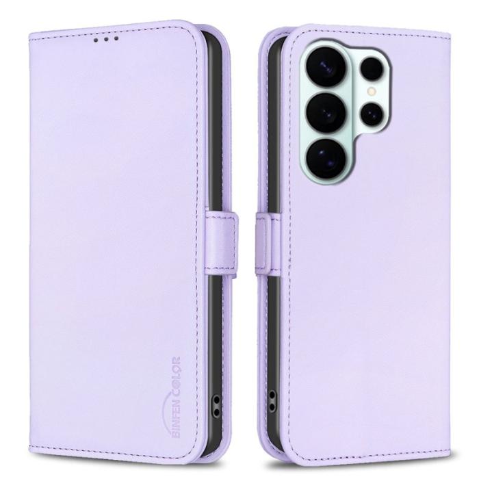 HAT PRINCE - BINFEN Samsung Galaxy S26 Ultra Fodral PU Läder Flip Folio - Lila
