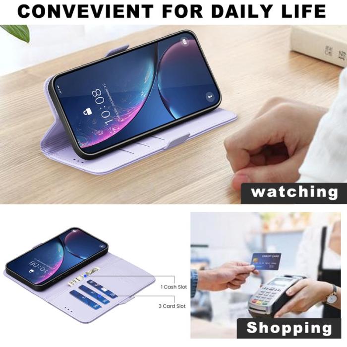 HAT PRINCE - BINFEN Samsung Galaxy S26 Ultra Fodral PU Läder Flip Folio - Lila