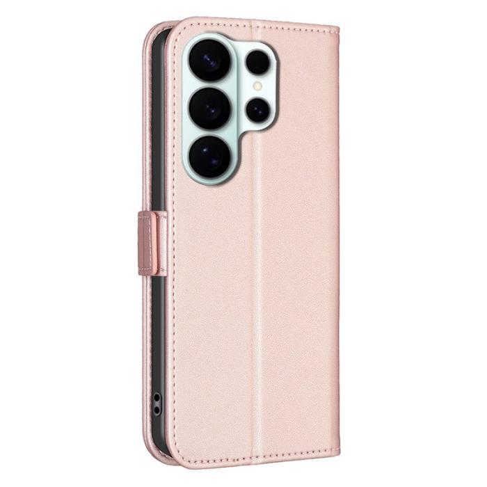 HAT PRINCE - BINFEN Samsung Galaxy S26 Ultra Mobilskal KonstLäder Flip Folio - Rosa