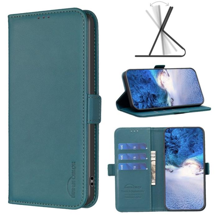 BINFEN COLOR - BINFEN Samsung Galaxy S26 Pro Fodral PU Läder Flip Folio - Grön