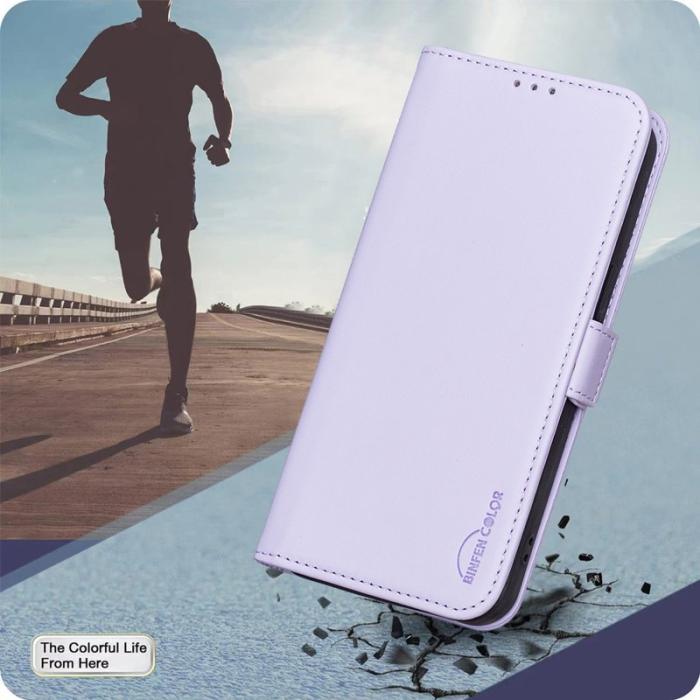 BINFEN COLOR - BINFEN Samsung Galaxy S26 Pro Fodral PU Läder Flip Folio - Lila