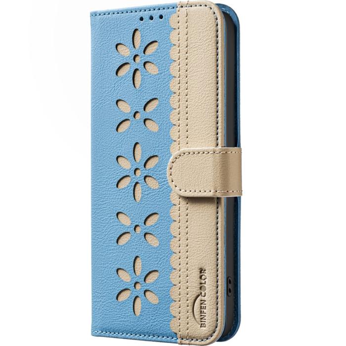 BINFEN COLOR - BINFEN Samsung Galaxy S26 Ultra Fodral Äkta Läder RFID Skydd - Baby Blue