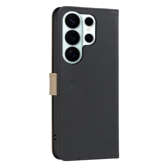 BINFEN COLOR - BINFEN Samsung Galaxy S26 Ultra Fodral Äkta Läder RFID - Svart