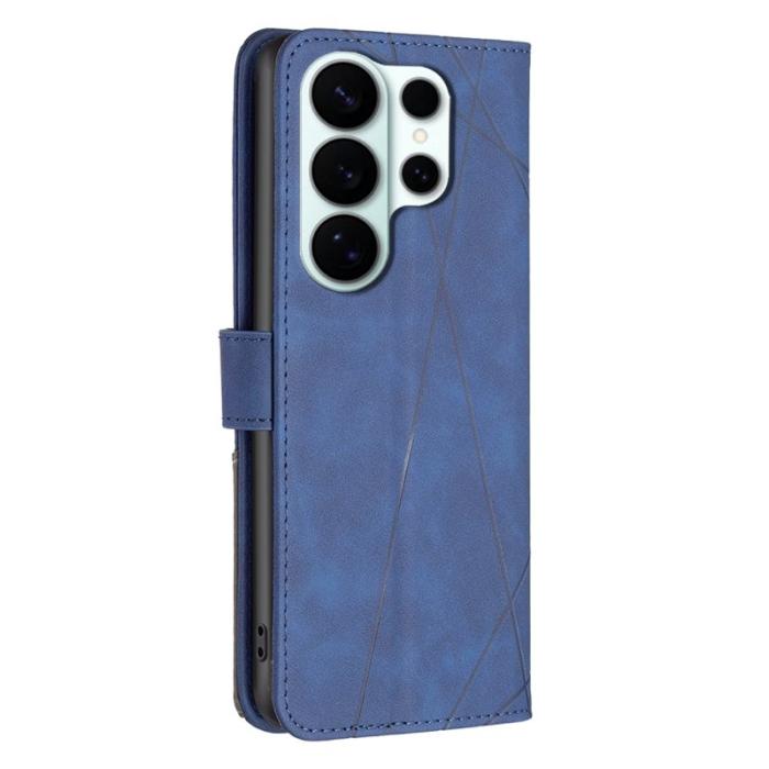 BINFEN COLOR - BINFEN Samsung Galaxy S26 Ultra Fodral Konstläder Geometry - Blå