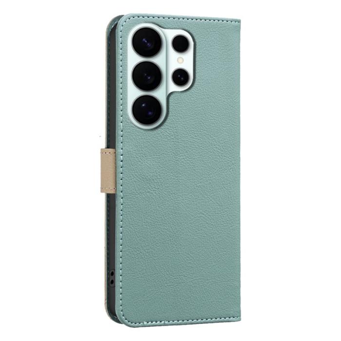 BINFEN COLOR - BINFEN Samsung Galaxy S26 Ultra Plånboksfodral RFID Skydd Konstläder - Grön