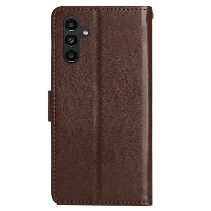 OEM - Butterfly Samsung Galaxy A55 5G Fodral KonstLäder - Brun