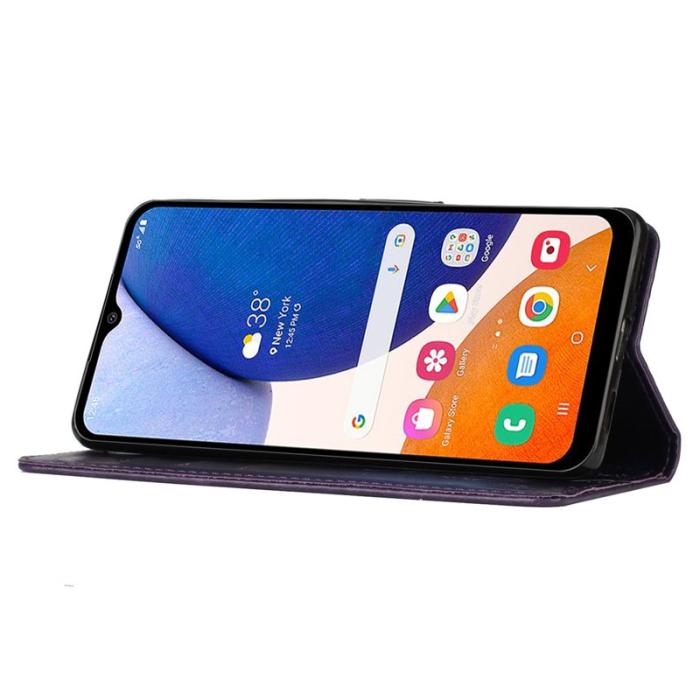 OEM - Butterfly Samsung Galaxy A55 5G Fodral KonstLäder - Lila