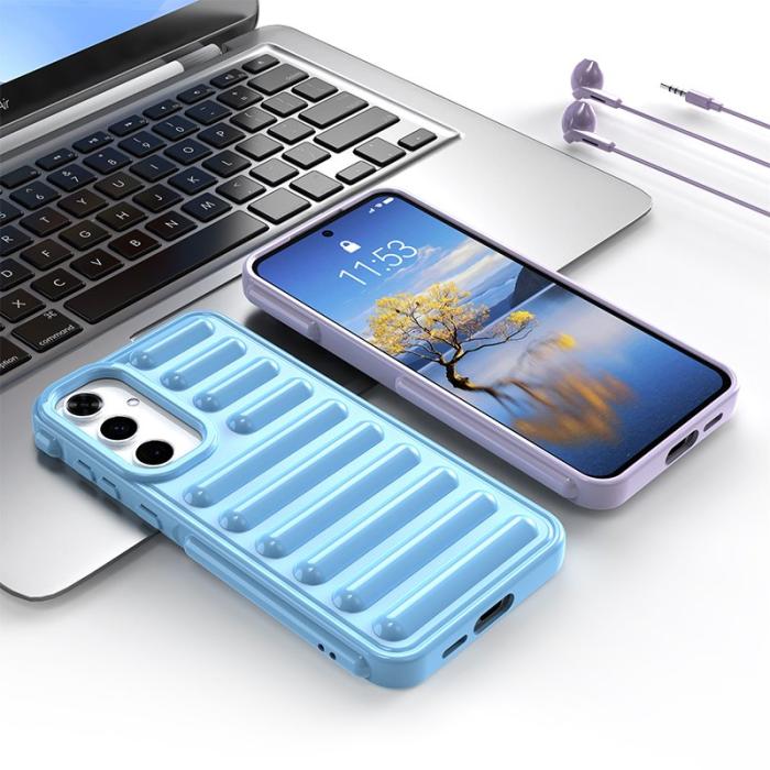 OEM - Capsule Samsung Galaxy A55 5G Skal TPU Drop Skydd - Blå