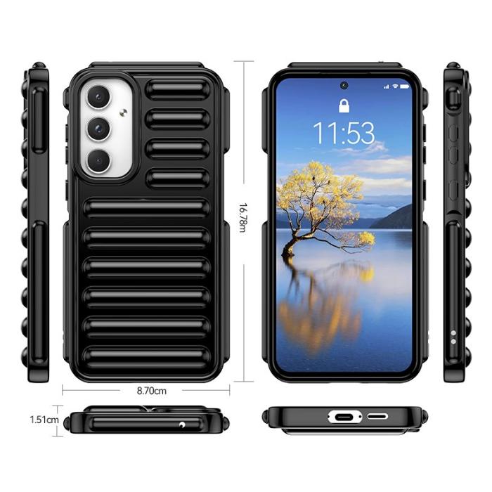 OEM - Capsule Samsung Galaxy A55 5G Skal TPU Drop Skydd - Lila