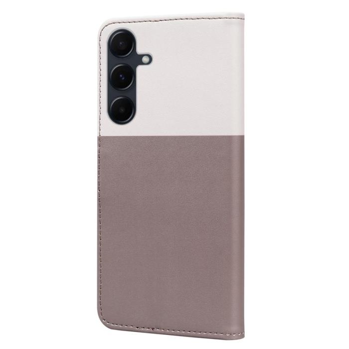 OEM - Cartoon Samsung Galaxy A55 5G Plånboksfodral Splicing Konstläder - Bean Rosa