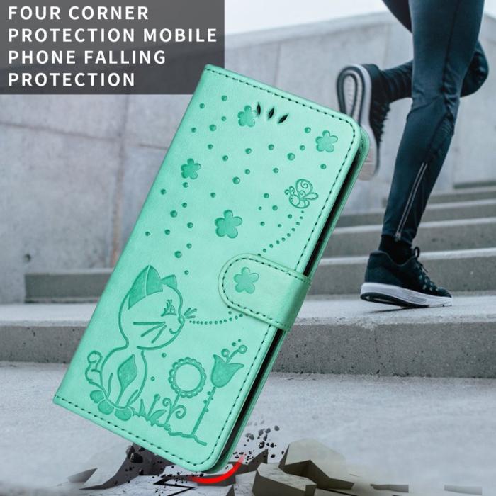 OEM - Cat Bee Samsung Galaxy S26 / S26 Pro Fodral Äkta Läder - Grön