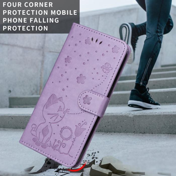 OEM - Cat Bee Samsung Galaxy S26 / S26 Pro Fodral Äkta Läder - Lila