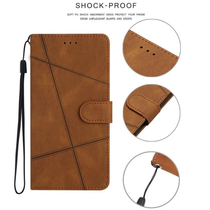 OEM - Crazy Horse Samsung Galaxy A55 5G Skal - Äkta Läder - Brun