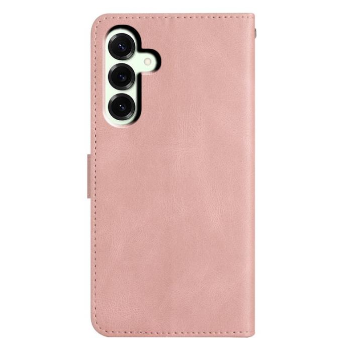 OEM - Crazy Horse Samsung Galaxy A57 Plånboksfodral Konstläder Ställ - Roséguld