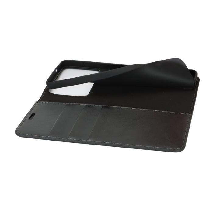 ABEEL - Crazy Horse Samsung Galaxy S26 Edge Plånboksfodral Äkta Läder - Svart