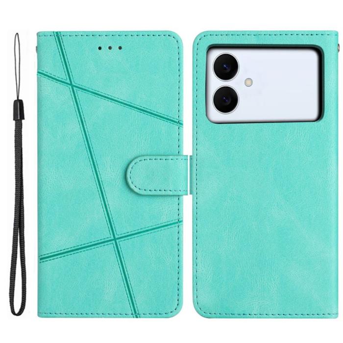 OEM - Crazy Horse Samsung Galaxy S26 Edge Plånboksfodral Konstläder Ställ - Grön