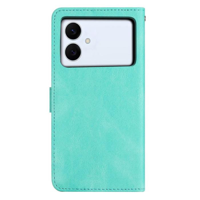 OEM - Crazy Horse Samsung Galaxy S26 Edge Plånboksfodral Konstläder Ställ - Grön