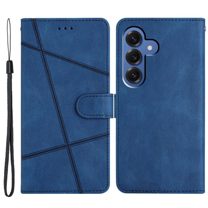 OEM - Crazy Horse Samsung Galaxy S26 Plus Fodral KonstLäder Ställ - Blå