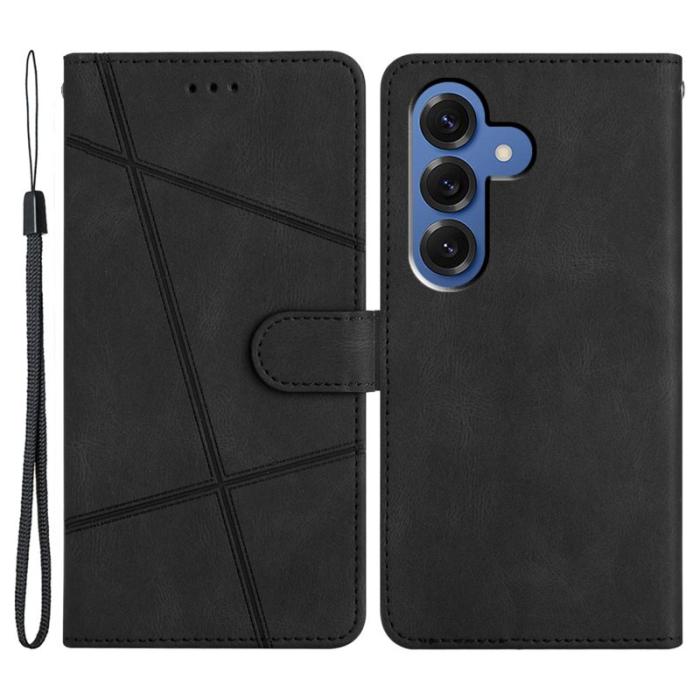 OEM - Crazy Horse Samsung Galaxy S26 Plus Fodral KonstLäder Ställ - Svart