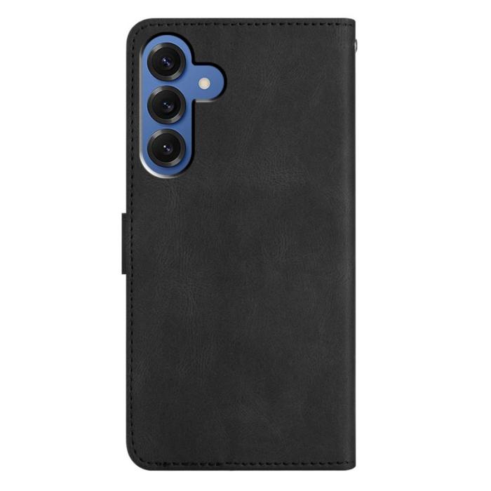 OEM - Crazy Horse Samsung Galaxy S26 Plus Fodral KonstLäder Ställ - Svart