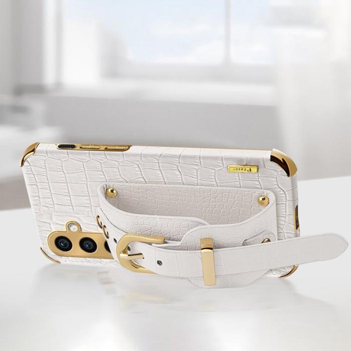 OEM - Crocodile Samsung Galaxy A35 5G Skal Electropläterad - Grön