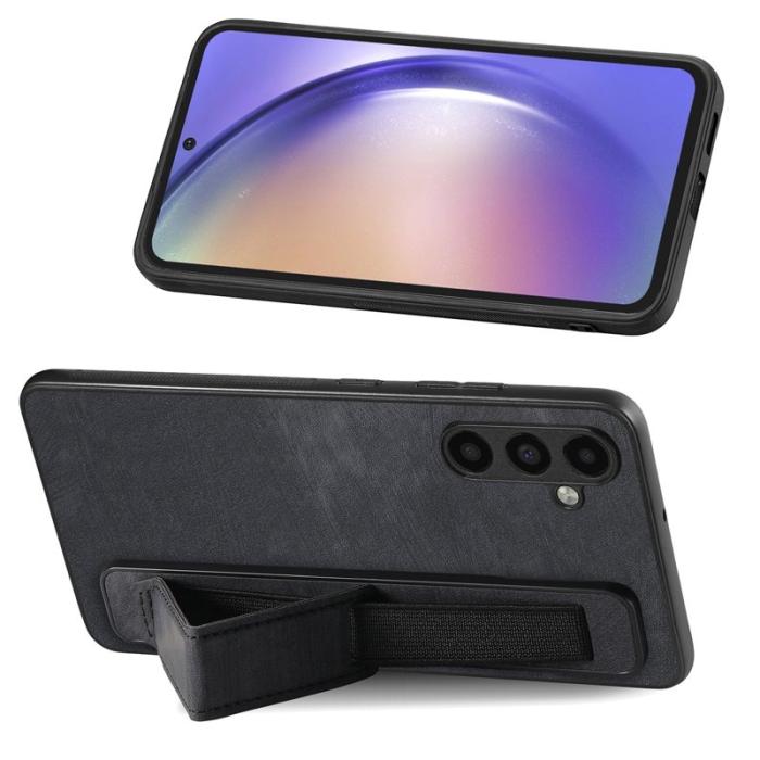 OEM - D11 Samsung Galaxy A55 5G Skal Slim-Fit PU Läder - Svart