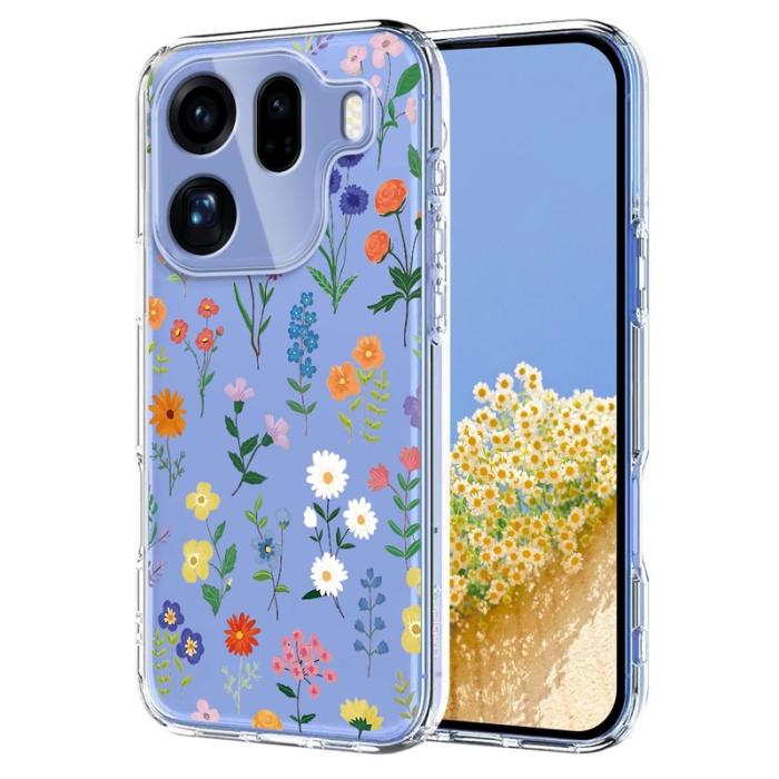 OEM - Daisies Oppo Find X9 Pro 5G Skal Plast Blommönster - Vit