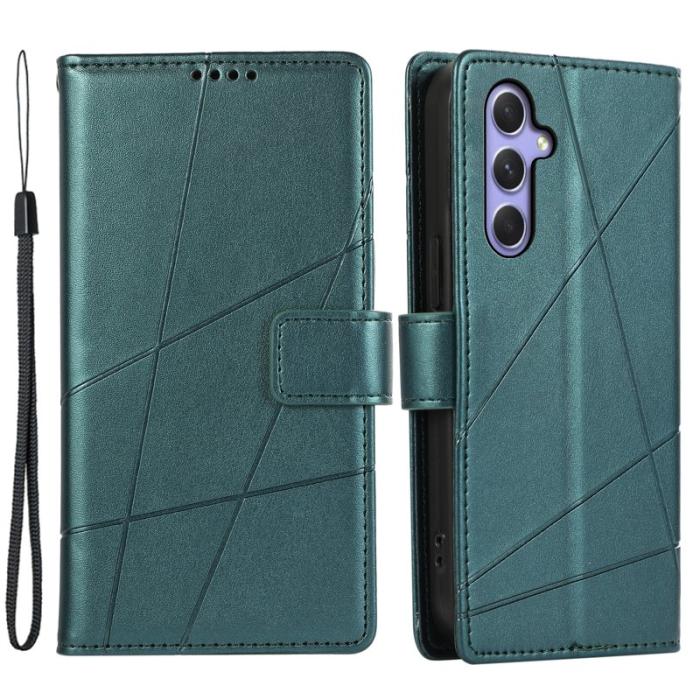 OEM - DF-06 Samsung Galaxy A55 5G Plånboksfodral Imprägnat Konstläder - Grön