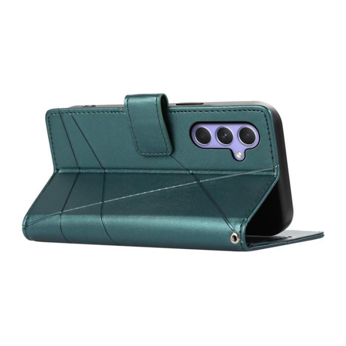 OEM - DF-06 Samsung Galaxy A55 5G Plånboksfodral Imprägnat Konstläder - Grön