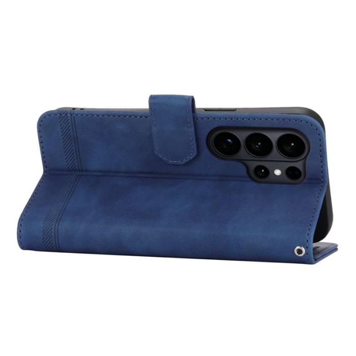 AZNS - DIERFENG Samsung Galaxy S26 Ultra Fodral Konstläder - Blå