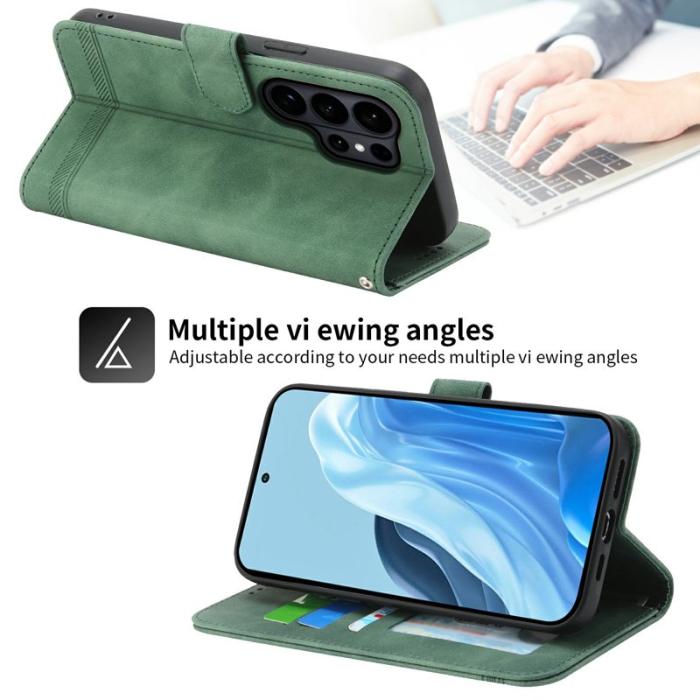 Dux Ducis - DIERFENG Samsung Galaxy S26 Ultra Plånboksfodral Konstläder - Grön