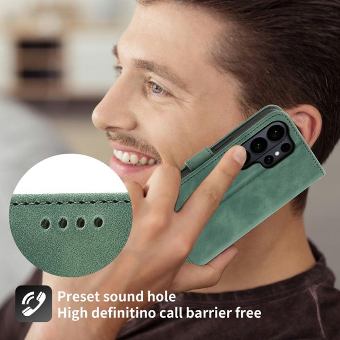 Dux Ducis - DIERFENG Samsung Galaxy S26 Ultra Plånboksfodral Konstläder - Grön