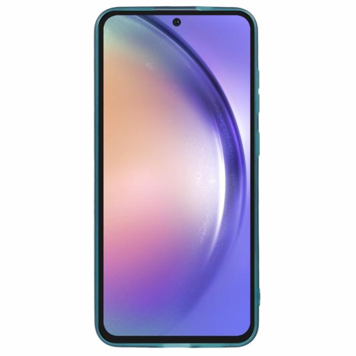 OEM - DKSM Samsung Galaxy A35 5G Skal TPU Electroplaterad - Transparent Armégrön