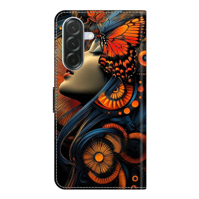 OEM - Dreamy Girl Samsung Galaxy A57 Plånboksfodral Konstläder Mönster - Vit