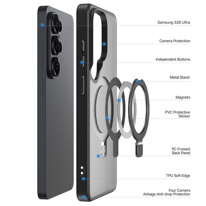 Dux Ducis - DUX DUCIS Samsung Galaxy S26 Ultra Mobilskal PC TPU Matt - Svart