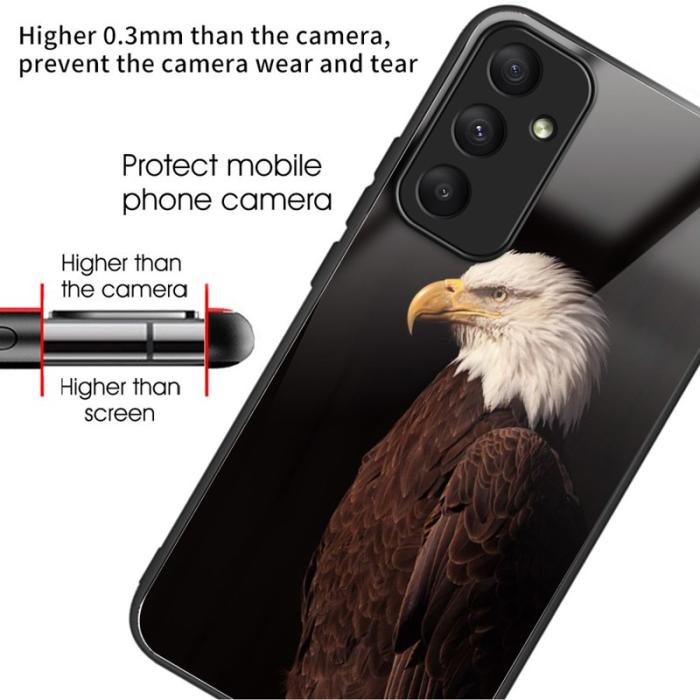 OEM - Eagle Samsung Galaxy A55 5G Skal Härdat Glas TPU - Transparent
