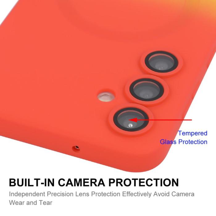 HAT PRINCE - ENAKY Samsung Galaxy A55 5G Skal Silikon Gradient Färg - Rosa+Blå