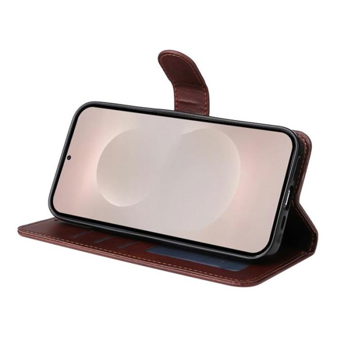 HAT PRINCE - ENKAY Samsung Galaxy S26 Edge Plånboksfodral Konstläder - Röd