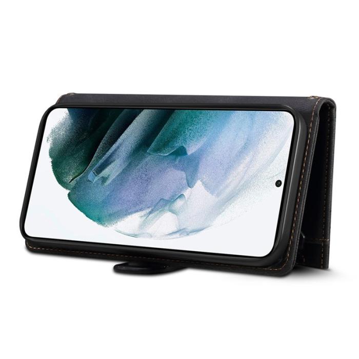 ESEBLE - ESEBLE Samsung Galaxy A35 5G Fodral Multifunktionellt Äkta Läder - Svart