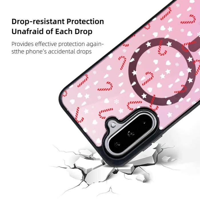 OEM - EYCASE Samsung Galaxy A55 5G Skal TPU Christmas Series - Pink Magic Wand