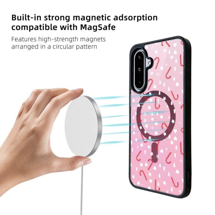 OEM - EYCASE Samsung Galaxy A55 5G Skal TPU Christmas Series - Pink Magic Wand