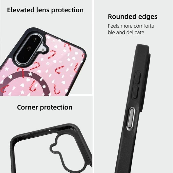 OEM - EYCASE Samsung Galaxy A55 5G Skal TPU Christmas Series - Pink Magic Wand