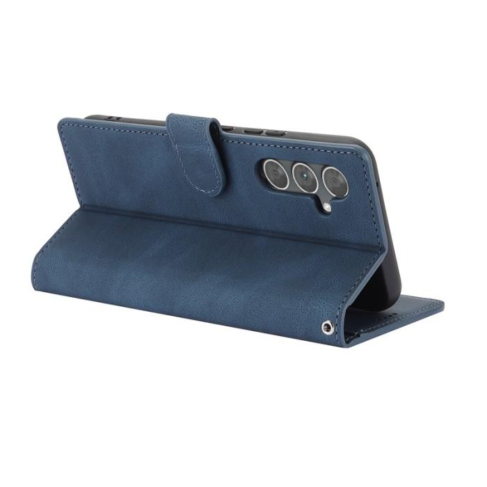 OEM - Fantasy Samsung Galaxy A35 5G Fodral Äkta Läder - Blå