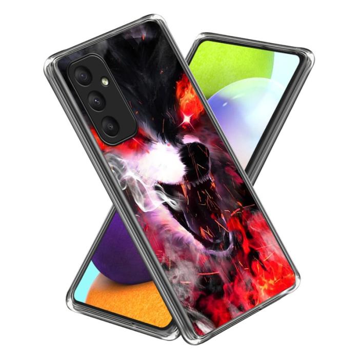 OEM - FIERCE WOLF Samsung Galaxy A55 5G Skal TPU Mönstertryck - Varg