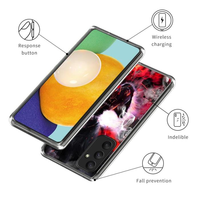 OEM - FIERCE WOLF Samsung Galaxy A55 5G Skal TPU Mönstertryck - Varg