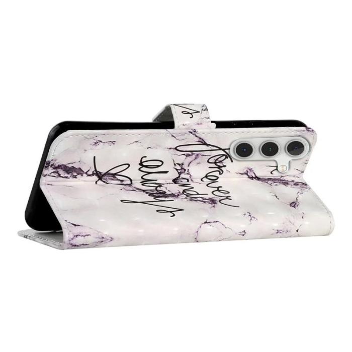 OEM - Forever and Always Samsung Galaxy A55 5G Plånboksfodral Konstläder - Mönstrad